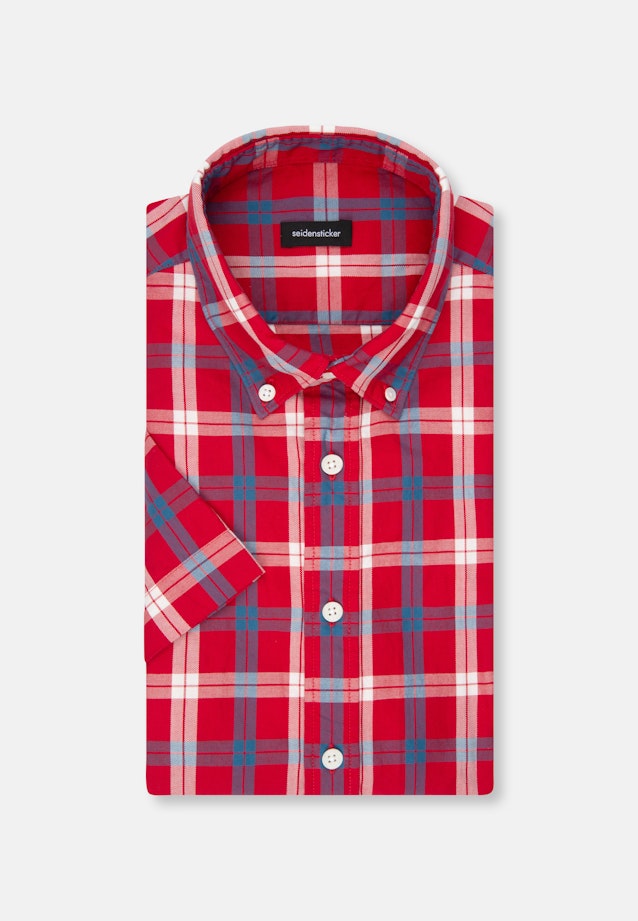 Regular Casual shirt Check in Red |  Seidensticker Onlineshop