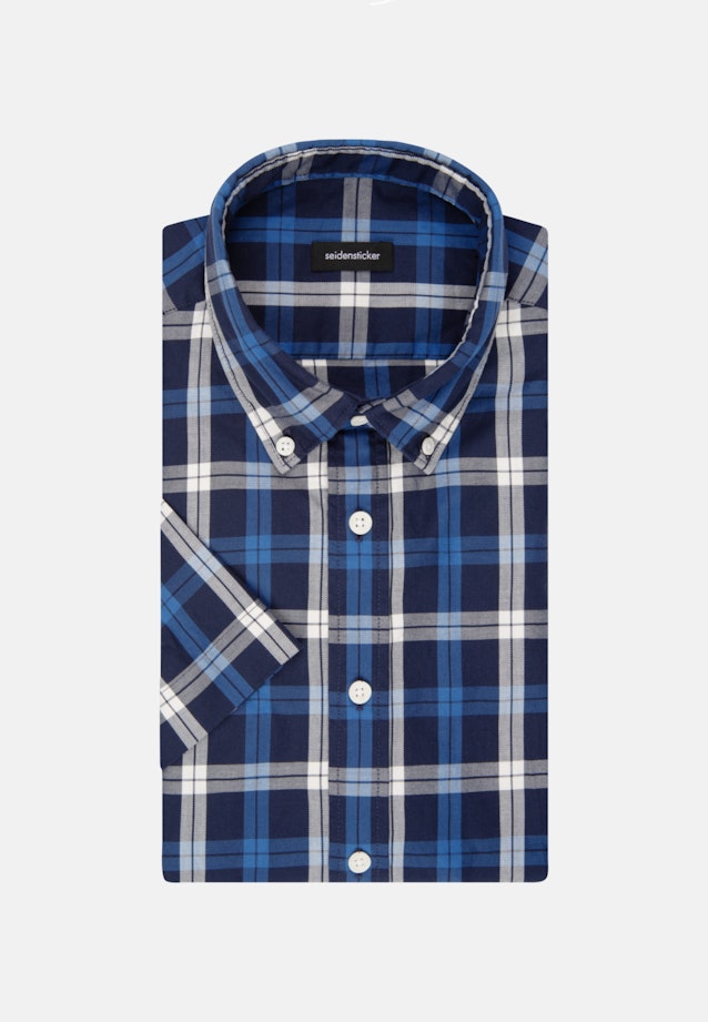 Twill Casual Hemd in Regular mit Button-Down-Kragen in Dunkelblau |  Seidensticker Onlineshop