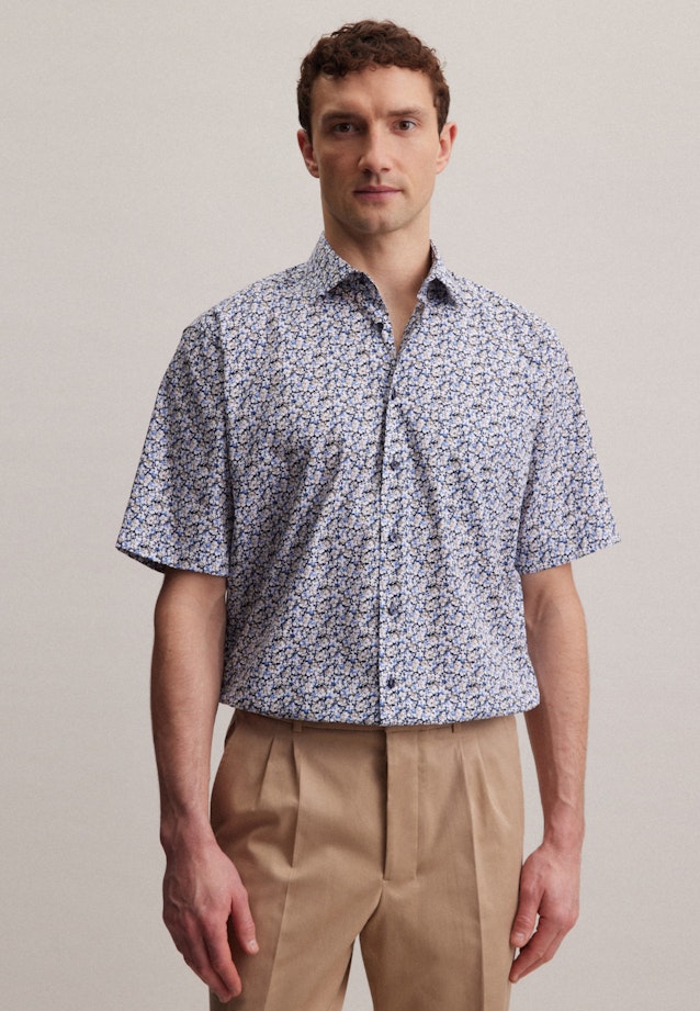 Comfort Business shirt Print in Brown |  Seidensticker Onlineshop