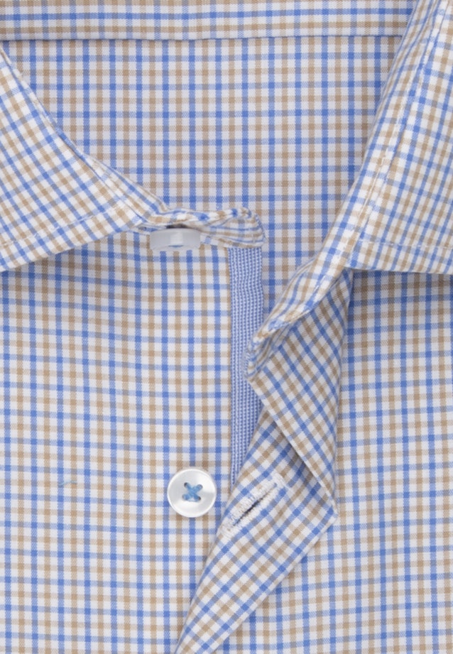 Bügelfreies Popeline Business Hemd in Regular mit Kentkragen in Braun |  Seidensticker Onlineshop