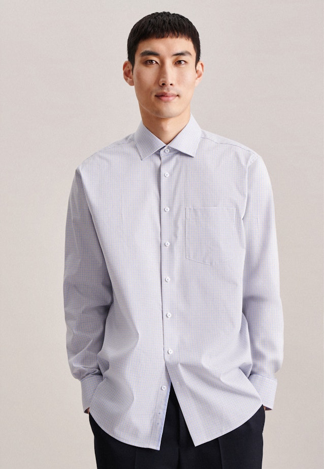 Regular Business Hemd Karo in Braun |  Seidensticker Onlineshop