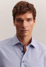 Regular Chemise d'affaires carreaux in Bleu Foncé |  Seidensticker Onlineshop