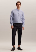 Regular Chemise d'affaires carreaux in Bleu Foncé |  Seidensticker Onlineshop