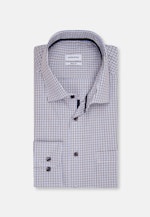 Regular Chemise d'affaires carreaux in Bleu Foncé |  Seidensticker Onlineshop