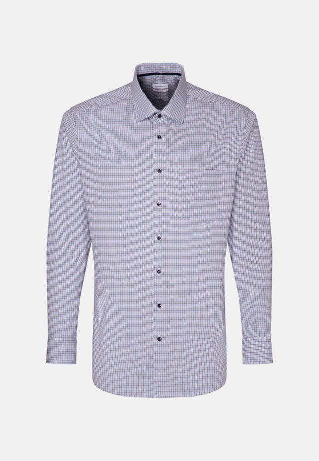 Regular Chemise d'affaires carreaux in Bleu Foncé |  Seidensticker Onlineshop