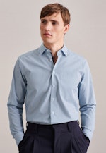 Regular Business Hemd Karo in Türkis |  Seidensticker Onlineshop