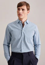 Regular Business Hemd Karo in Türkis |  Seidensticker Onlineshop