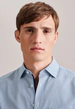 Regular Business Hemd Karo in Türkis |  Seidensticker Onlineshop