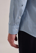 Regular Business Hemd Karo in Türkis |  Seidensticker Onlineshop