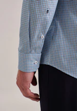 Regular Business Hemd Karo in Türkis |  Seidensticker Onlineshop