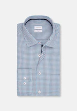 Regular Business Hemd Karo in Türkis |  Seidensticker Onlineshop