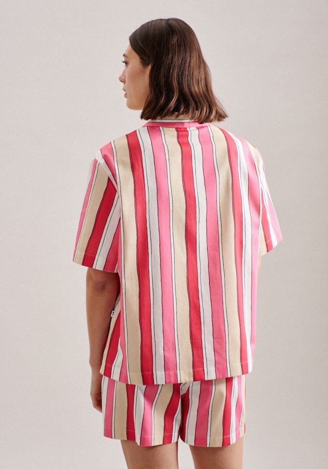Pyjama Oversized Manche Courte À Revers in Rouge | Seidensticker Onlineshop