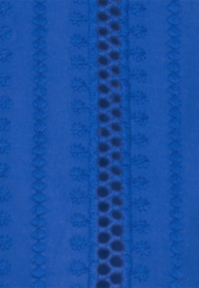 Bügelfreie Langarm Popeline Hemdbluse in Mittelblau |  Seidensticker Onlineshop