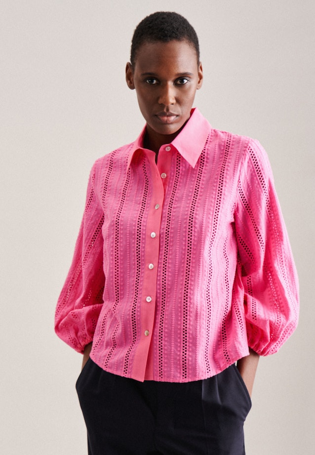Kragen Hemdbluse Regular in Rosa/Pink | Seidensticker Onlineshop