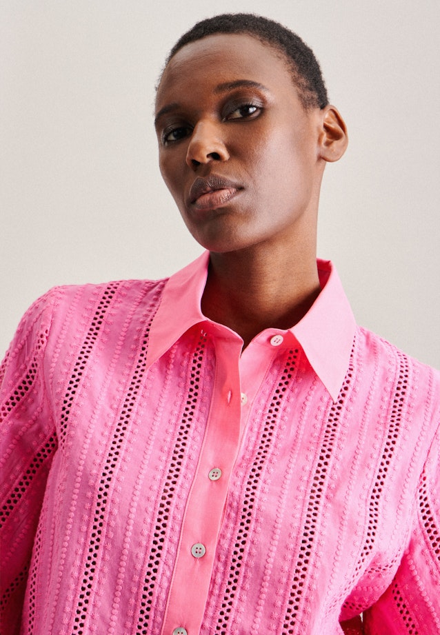 Popeline Shirtblouse in Roze/Pink |  Seidensticker Onlineshop
