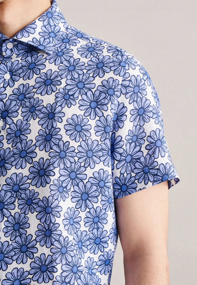 Slim Chemise d'affaires Floral in Bleu Clair |  Seidensticker Onlineshop