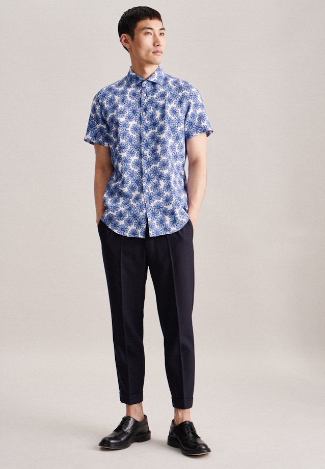 Slim Business Hemd Floral in Hellblau |  Seidensticker Onlineshop