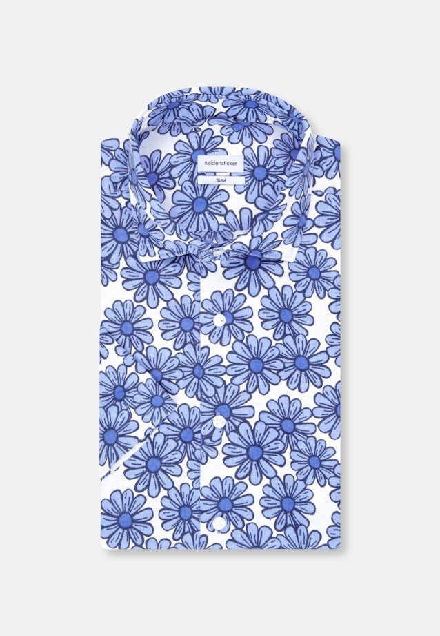 Slim Business Hemd Floral in Hellblau |  Seidensticker Onlineshop
