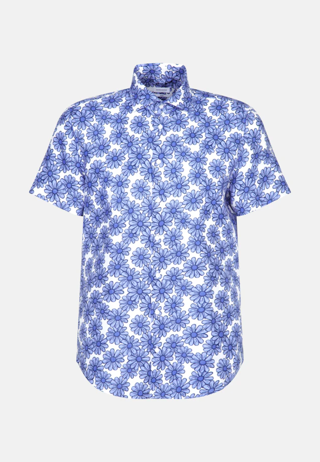 Slim Chemise d'affaires Floral in Bleu Clair |  Seidensticker Onlineshop