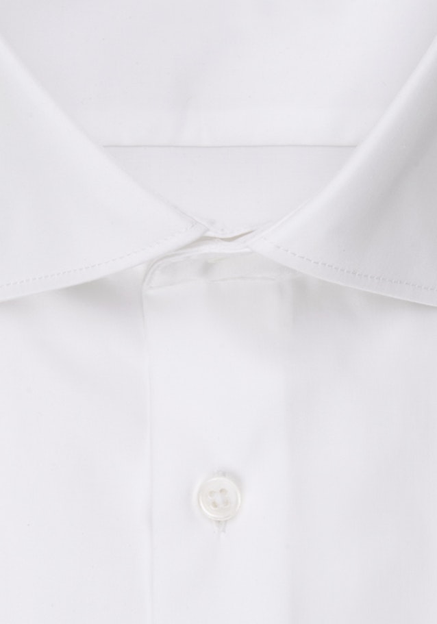 Bügelleichtes Satin Business Hemd in Regular mit Kentkragen in Weiß |  Seidensticker Onlineshop