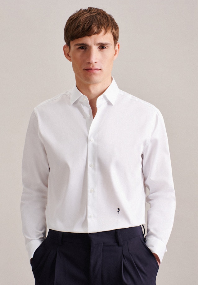 Regular Business shirt Uni in White |  Seidensticker Onlineshop