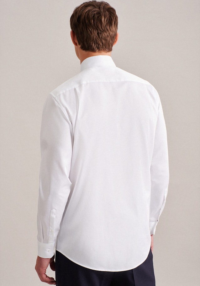 Chemise Business Regular Satin Col Kent in Blanc | Seidensticker Onlineshop