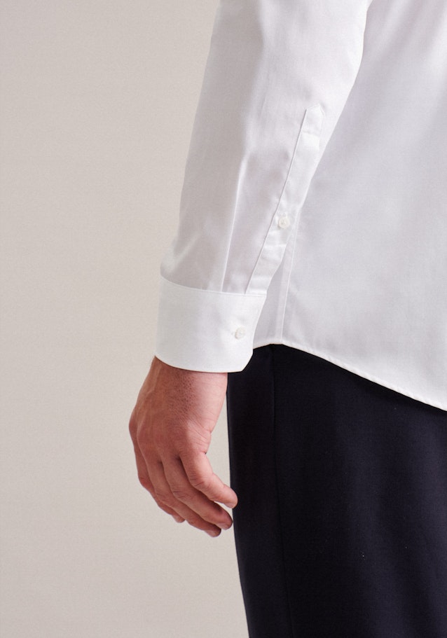 Regular Chemise Business Uni in Blanc | Seidensticker Onlineshop