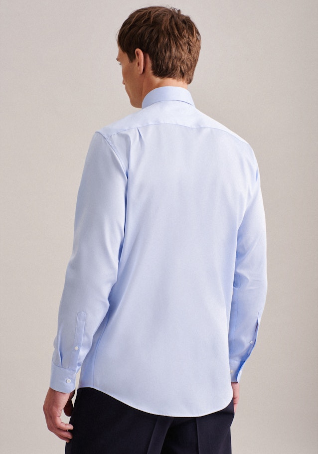 Easy-iron Satin Business Shirt in Regular with Kent-Collar in Light Blue |  Seidensticker Onlineshop