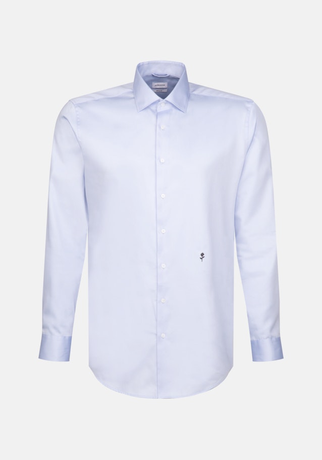 Easy-iron Satin Business Shirt in Regular with Kent-Collar in Light Blue |  Seidensticker Onlineshop