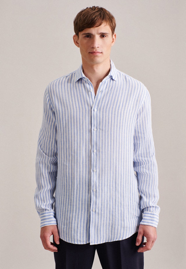 Business Shirt in Regular with Kent-Collar in Light Blue | Seidensticker Onlineshop