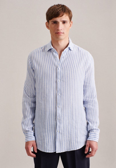 Regular Business shirt Stripe in Light Blue |  Seidensticker Onlineshop
