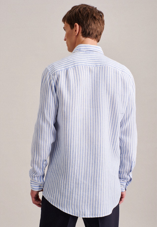 Regular Chemise d'affaires rayures in Bleu Clair |  Seidensticker Onlineshop