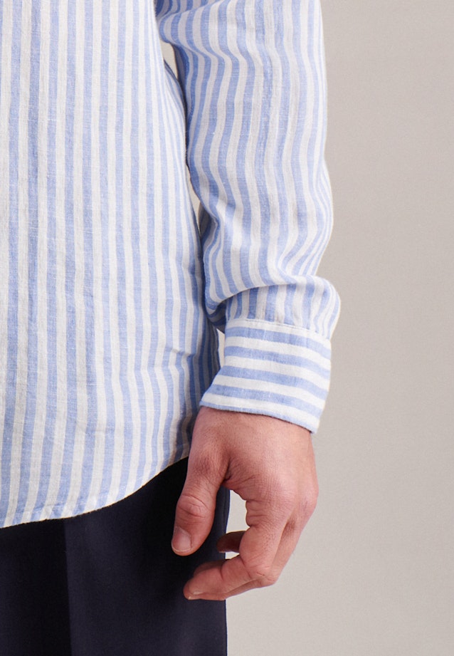 Regular Chemise d'affaires rayures in Bleu Clair |  Seidensticker Onlineshop