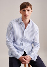 Regular Chemise d'affaires rayures in Bleu Clair |  Seidensticker Onlineshop