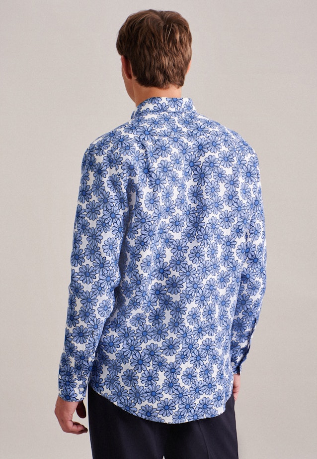 Regular Business Hemd Floral in Hellblau |  Seidensticker Onlineshop