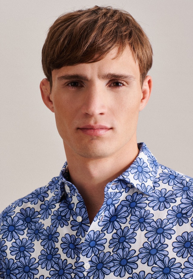 Regular Business Hemd Floral in Hellblau |  Seidensticker Onlineshop