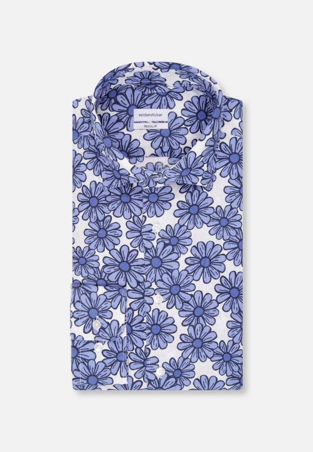 Regular Business Hemd Floral in Hellblau |  Seidensticker Onlineshop