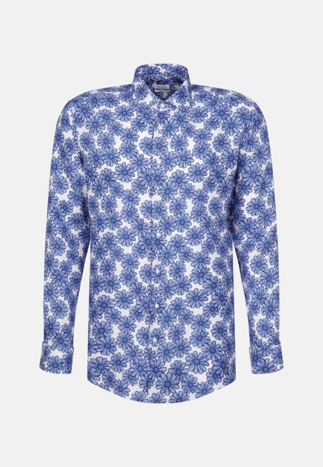 Regular Business Hemd Floral in Hellblau |  Seidensticker Onlineshop
