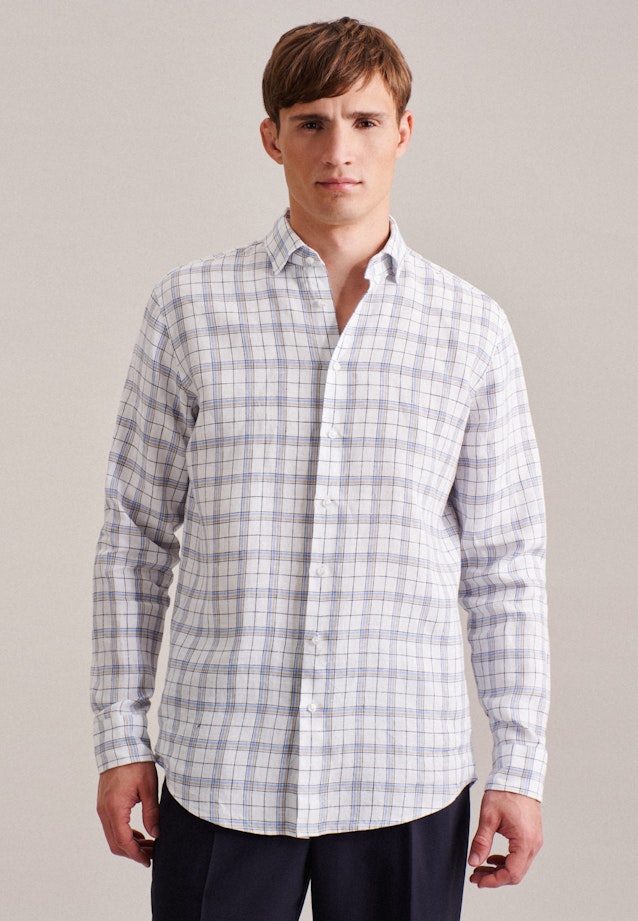 Regular Business Hemd Karo in Braun |  Seidensticker Onlineshop