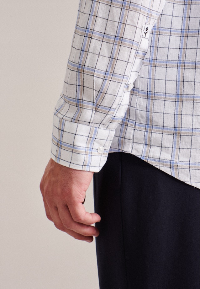 Regular Business Hemd Karo in Braun |  Seidensticker Onlineshop