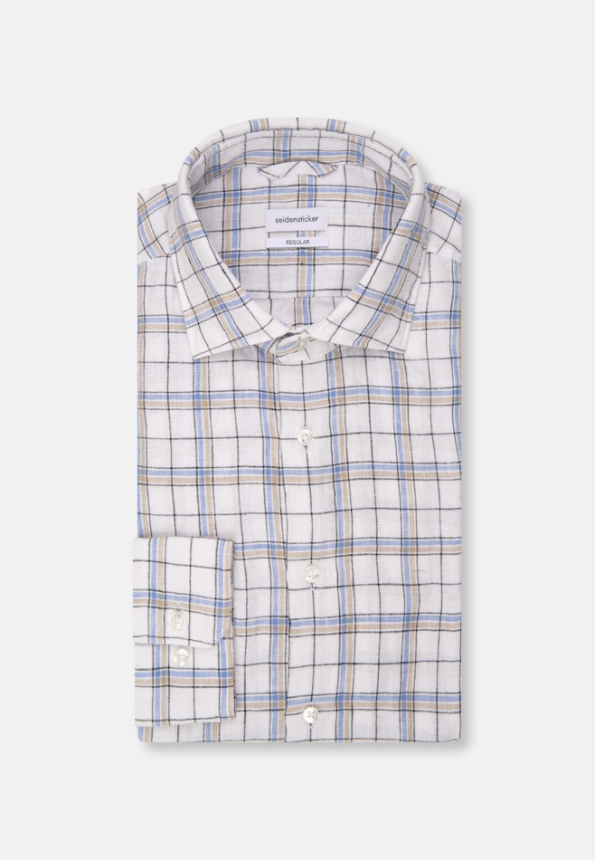 Regular Business Hemd Karo in Braun | Seidensticker Onlineshop