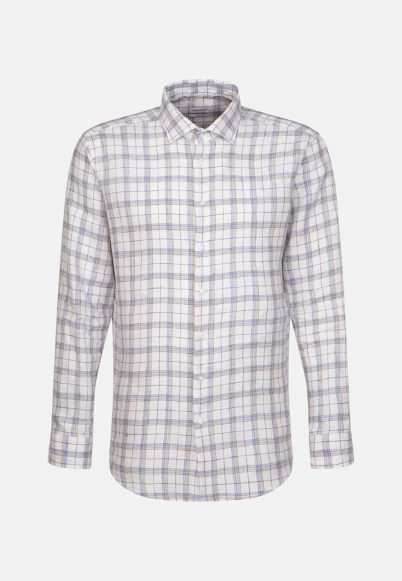 Regular Business Hemd Karo in Braun |  Seidensticker Onlineshop