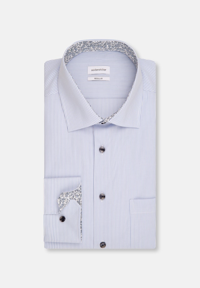 Regular Chemise d'affaires rayures in Bleu Clair |  Seidensticker Onlineshop