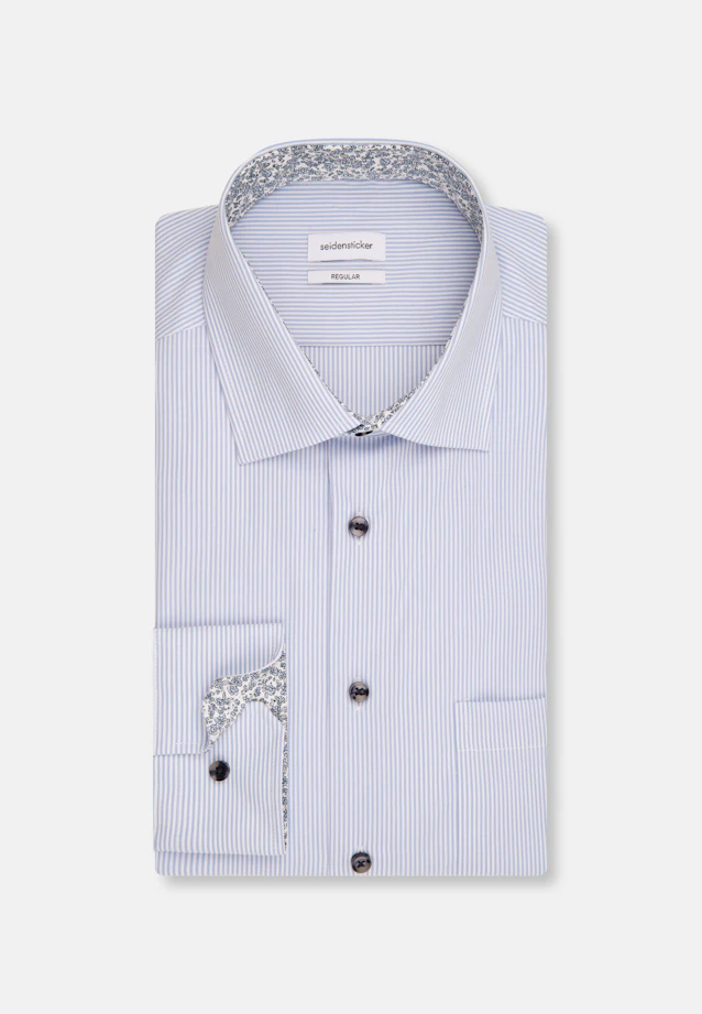 Regular Business shirt Stripe in Light Blue |  Seidensticker Onlineshop