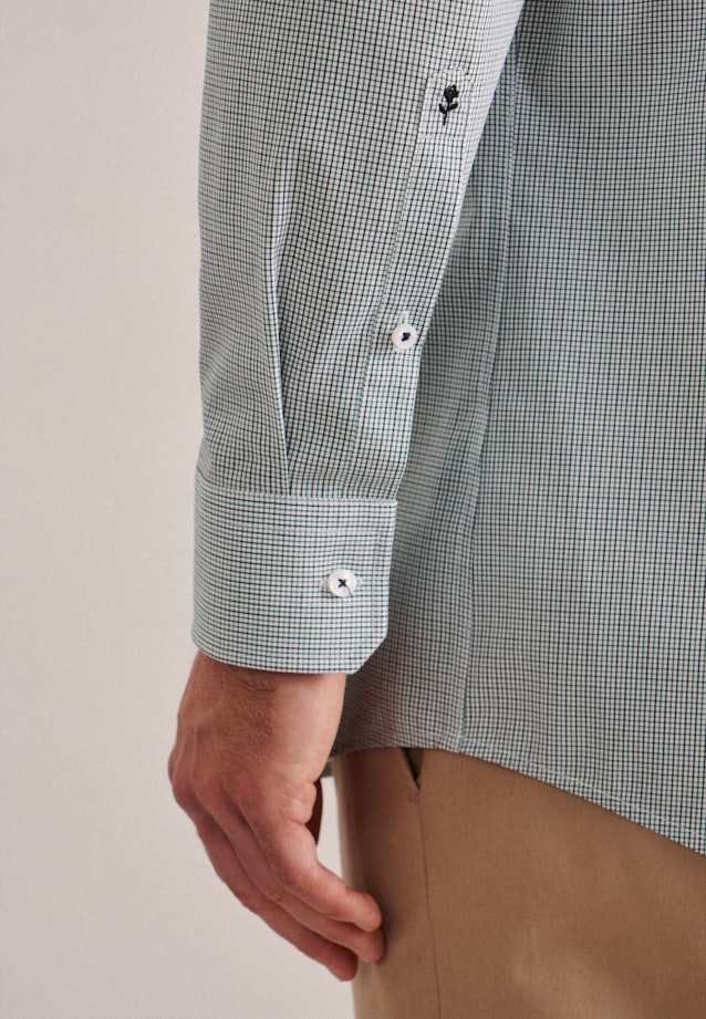 Regular Business Hemd Karo in Grün |  Seidensticker Onlineshop