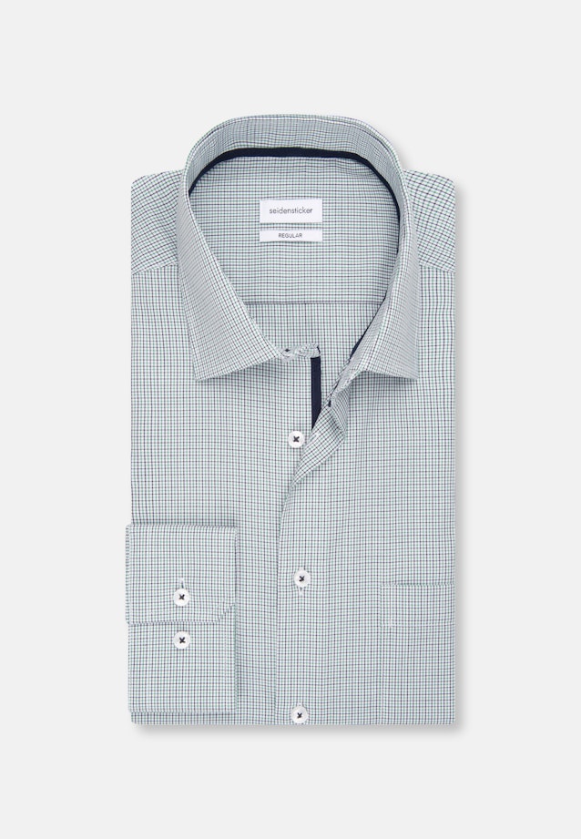 Regular Business Hemd Karo in Grün |  Seidensticker Onlineshop