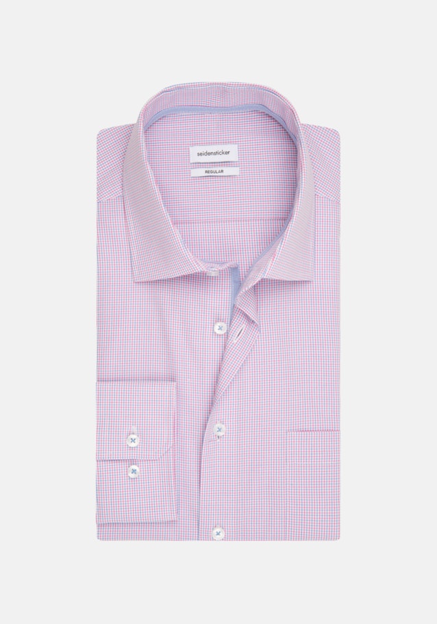Non-iron Popeline Business overhemd in Regular with Kentkraag in Roze/Pink |  Seidensticker Onlineshop