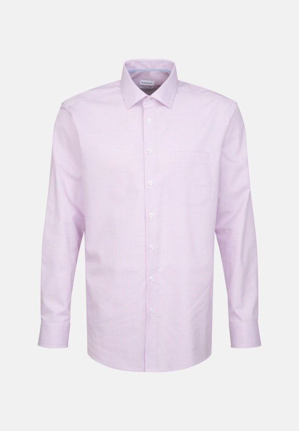 Regular Business shirt Check in Pink |  Seidensticker Onlineshop