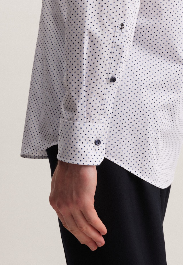 Regular Chemise d'affaires Imprimé in Bleu Clair |  Seidensticker Onlineshop