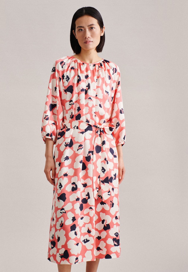 Kleid Druck in Ecru |  Seidensticker Onlineshop
